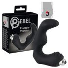 Rebel - hajlított prosztata vibrátor (fekete) - Anális termékek