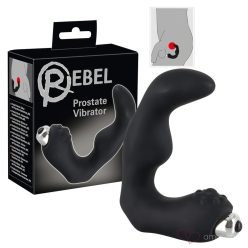 Rebel - hajlított prosztata vibrátor (fekete) - Anális termékek
