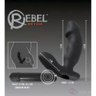 Rebel - péniszes prosztata vibrátor (fekete) - OUTLET