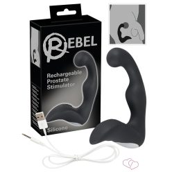 Rebel - akkus prosztata vibrátor (fekete) - OUTLET