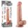 Lovetoy Sliding-Skin - kétrétegű dildó - 21 cm (testszínű) - 2
