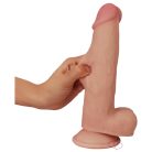 Lovetoy Sliding-Skin - kétrétegű dildó - 21 cm (testszínű) - 5