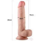 Lovetoy Sliding-Skin - kétrétegű dildó - 21 cm (testszínű) - 8