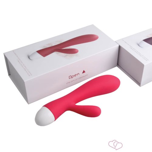 Cotoxo Dolphin & baby - akkus csiklókaros vibrátor (piros) - Vibrátorok