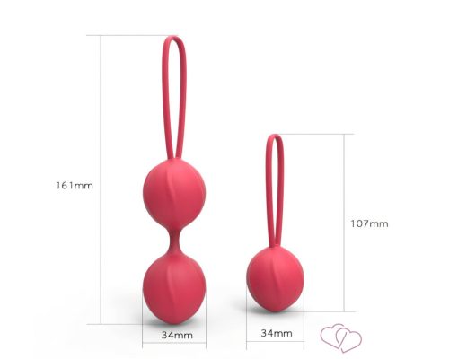 Cotoxo Cherry - 2 részes gésagolyó szett (piros) - Anális termékek