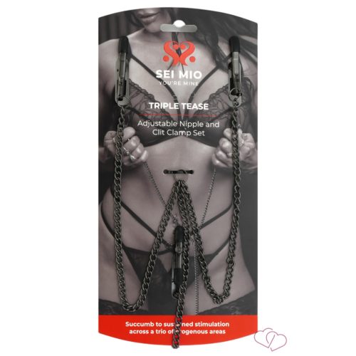 Sei Mio - bimbó és szemérem ajak csipesz (fekete)