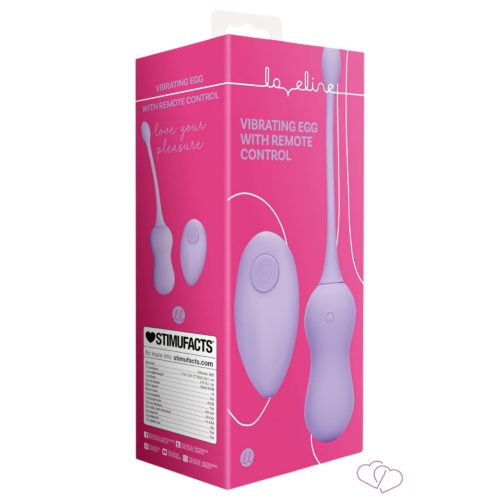 Loveline - akkus, rádiós vibrációs gésagolyó (lila) - Vibrátorok