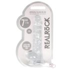 RealRock - átlátszó élethű dildó - átlátszó (17cm) - Dildók