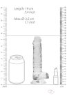 RealRock - átlátszó élethű dildó - átlátszó (17cm) - Dildók
