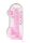 RealRock - átlátszó élethű dildó - pink (22cm) - Dildók