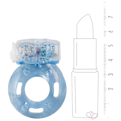 EasyToys - egyszeri vibrációs péniszgyűrű (kék)
