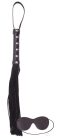 Whip black leather - Fetish eszközök