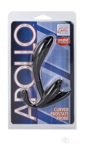 Apollo Curved Prostate Probe - Black - Anális termékek