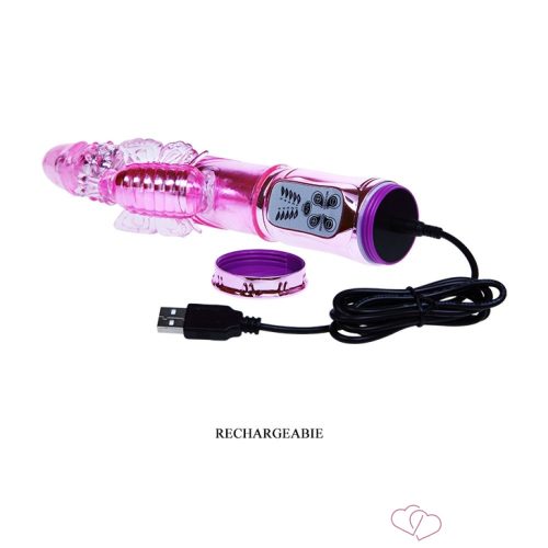 Throbbing Butterfly Vibrator Pink - 8