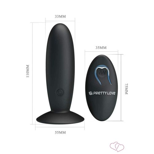 Pretty Love Remote Control Vibrating Plug - Anális termékek