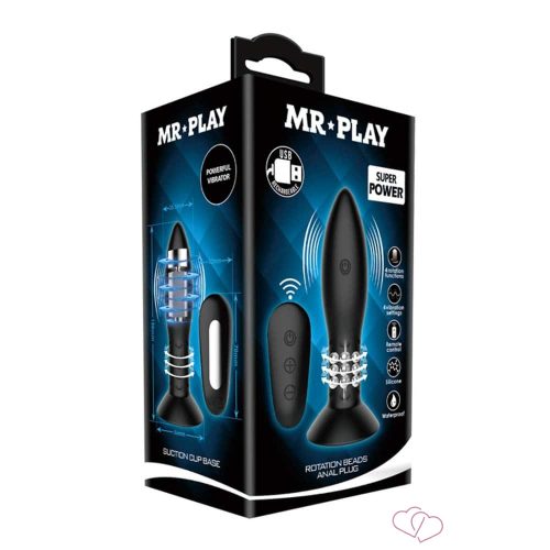 Mr. Play Rotation Beads Anal Plug - OUTLET