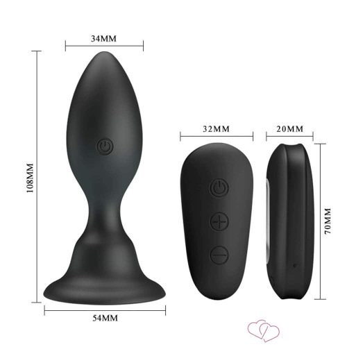 Mr. Play Vibrating Anal Plug with Remote Control - OUTLET