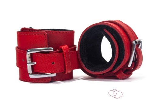 Hand Cuffs Grain Leather