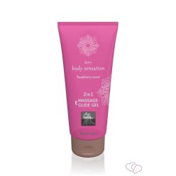 Massage- & Glide Gel 2 in 1 - Raspberry scent 200ml - Drogéria