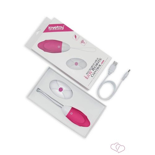 IJOY Wireless Remote Control Rechargeable Egg Pink 1 - Vibrátorok
