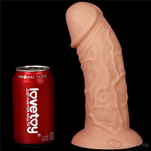 8.5'' Realistic Curved Dildo Flesh
