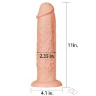 11'' Realistic Long Dildo Flesh - Dildók
