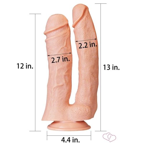12'' Realistic Mega Double Dildo