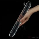 12''  Flawless Clear Double Dildo - 3