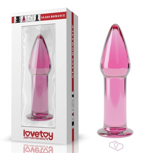 5" Glass Romance Pink - Dildók