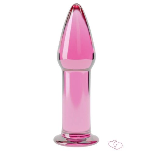5" Glass Romance Pink - Dildók