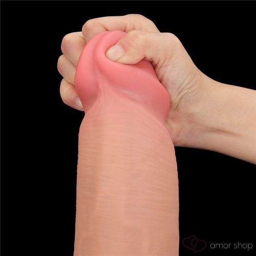 14'' King Sized Sliding Skin Dual Layer Dong