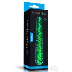 Glow-in-the-dark Twilight Gleam Glass Dildo-Slim Fantasy