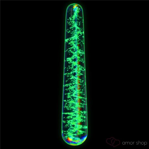 Glow-in-the-dark Twilight Gleam Glass Dildo-Slim Fantasy
