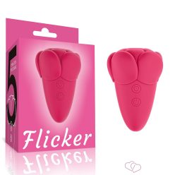 Flicker Rechargeable Vibrator Rose Red