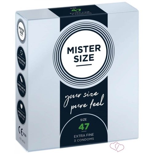 MISTER SIZE 47 mm Condoms 3 pieces - Kondomok