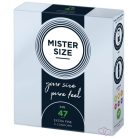 MISTER SIZE 47 mm Condoms 3 pieces - Kondomok