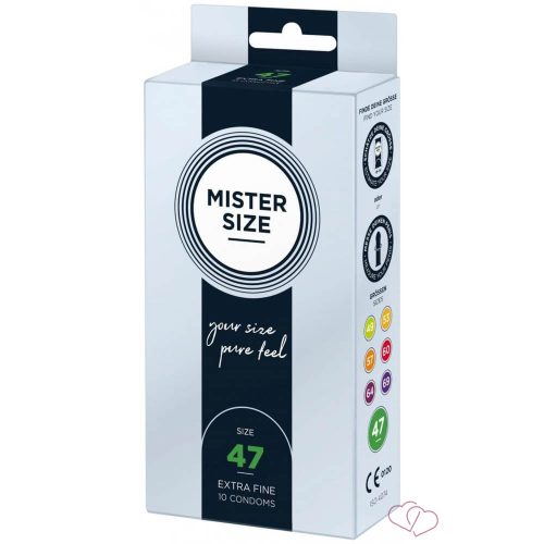 MISTER SIZE 47 mm Condoms 10 pieces - Kondomok
