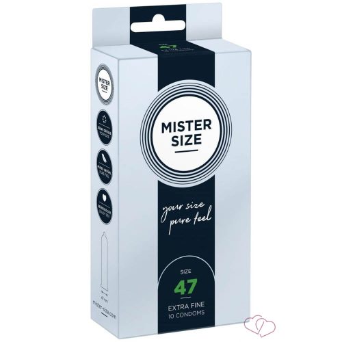 MISTER SIZE 47 mm Condoms 10 pieces - Kondomok
