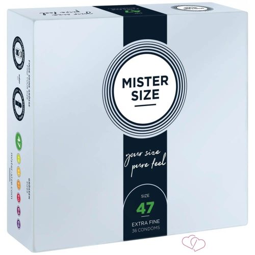 MISTER SIZE 47 mm Condoms 36 pieces - Kondomok