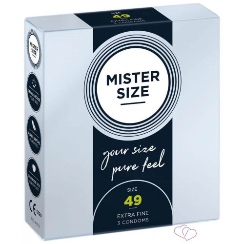 MISTER SIZE 49 mm Condoms 3 pieces - Kondomok