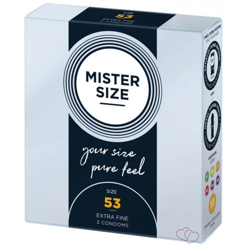 MISTER SIZE 53 mm Condoms 3 pieces - Kondomok