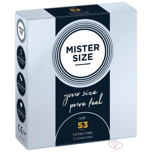 MISTER SIZE 53 mm Condoms 3 pieces - Kondomok