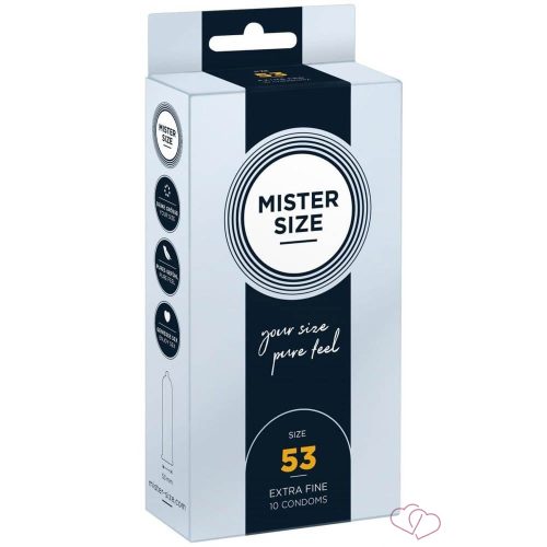 MISTER SIZE 53 mm Condoms 10 pieces - Kondomok