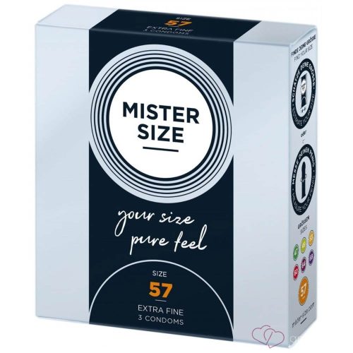 MISTER SIZE 57 mm Condoms 3 pieces - Kondomok