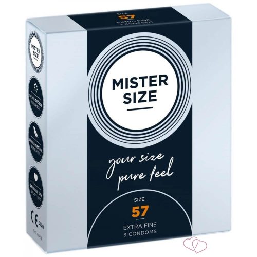 MISTER SIZE 57 mm Condoms 3 pieces - Kondomok