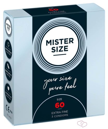 MISTER SIZE 60 mm Condoms 3 pieces - Kondomok