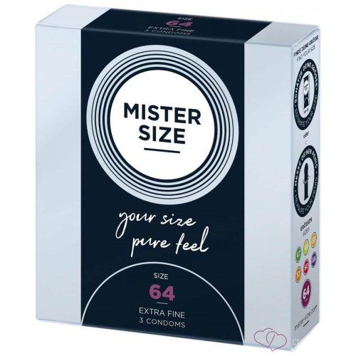 MISTER SIZE 64 mm Condoms 3 pieces - Kondomok