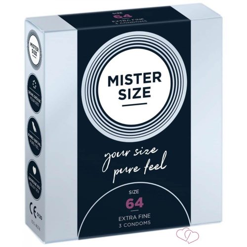 MISTER SIZE 64 mm Condoms 3 pieces - Kondomok