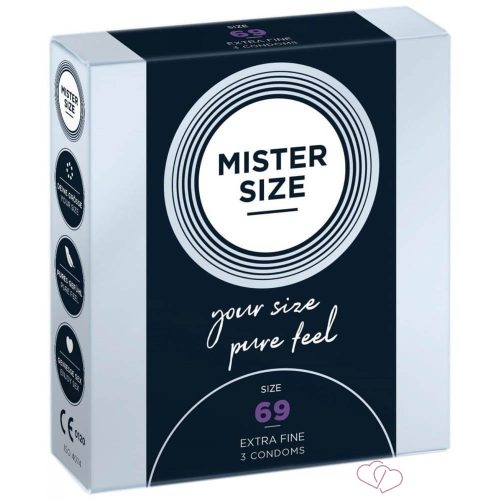MISTER SIZE 69 mm Condoms 3 pieces - Kondomok