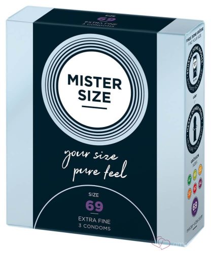 MISTER SIZE 69 mm Condoms 3 pieces - Kondomok